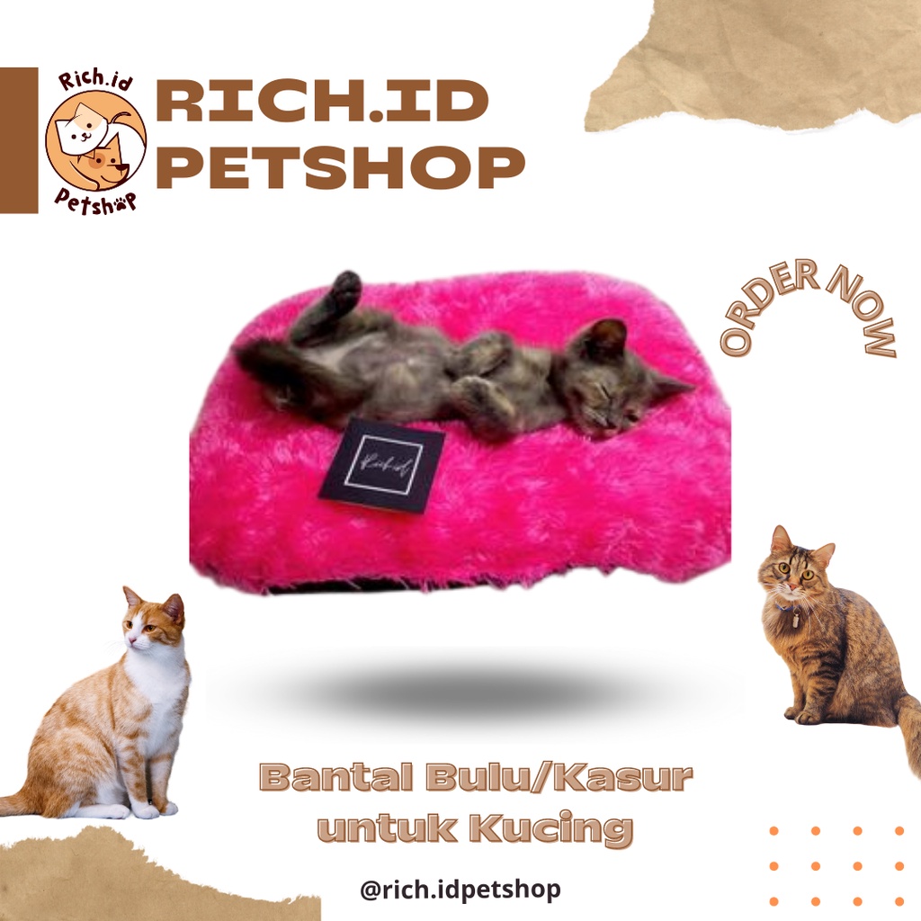 Bantal bulu/Kasur Bulu untuk Hewan Peliharaan