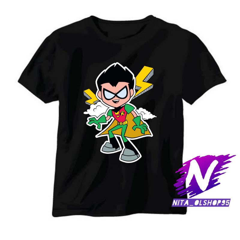 baju anak kaos anak robin teen titans go