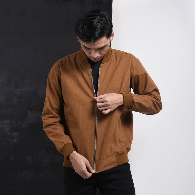 Jaket Bomber Pria Jacket Bomber Canvas tebal bomber Pria Man