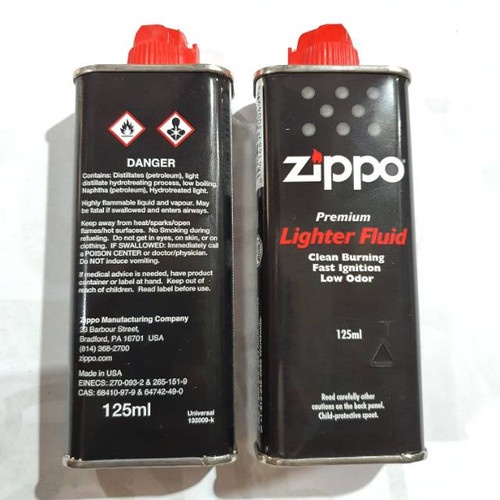 Refill Gas Zippo 125ml Minyak Zippo isi ulang 125ml Premium Light Fluid