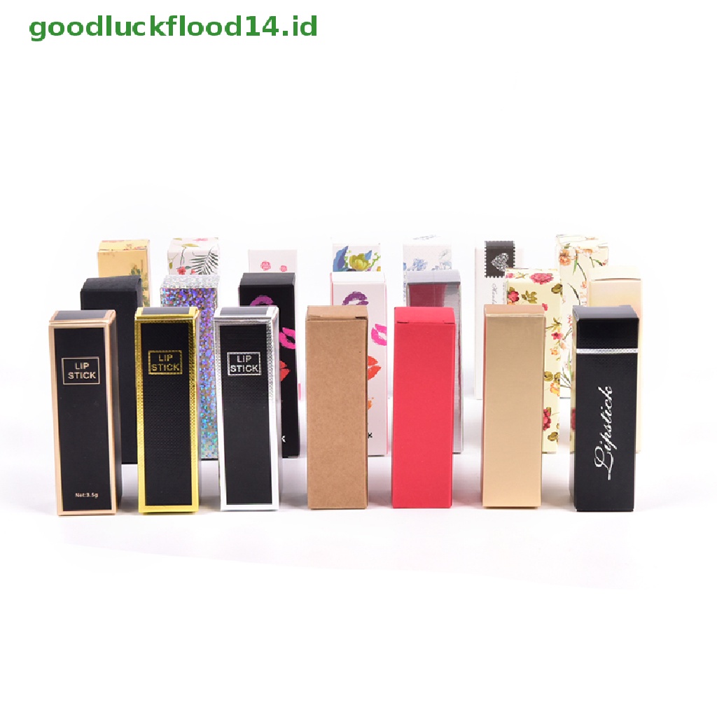 [GOOGFOUR] 10pcs Tube Lip Balm Kosong Kemasan Karton Box Lip Tube DIY Paper Case Box [TOP]