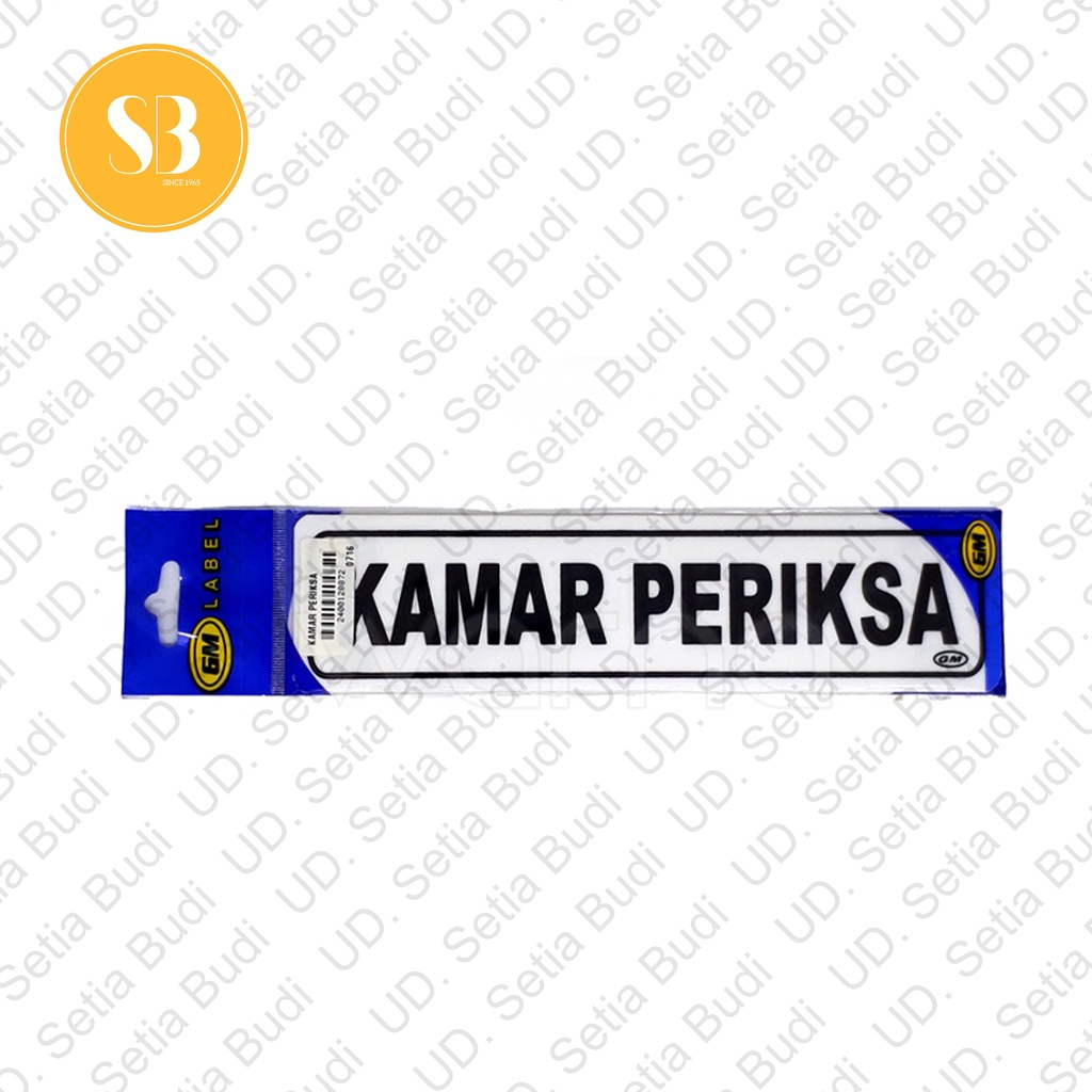 Label GM Kecil Kamar Periksa LK 114