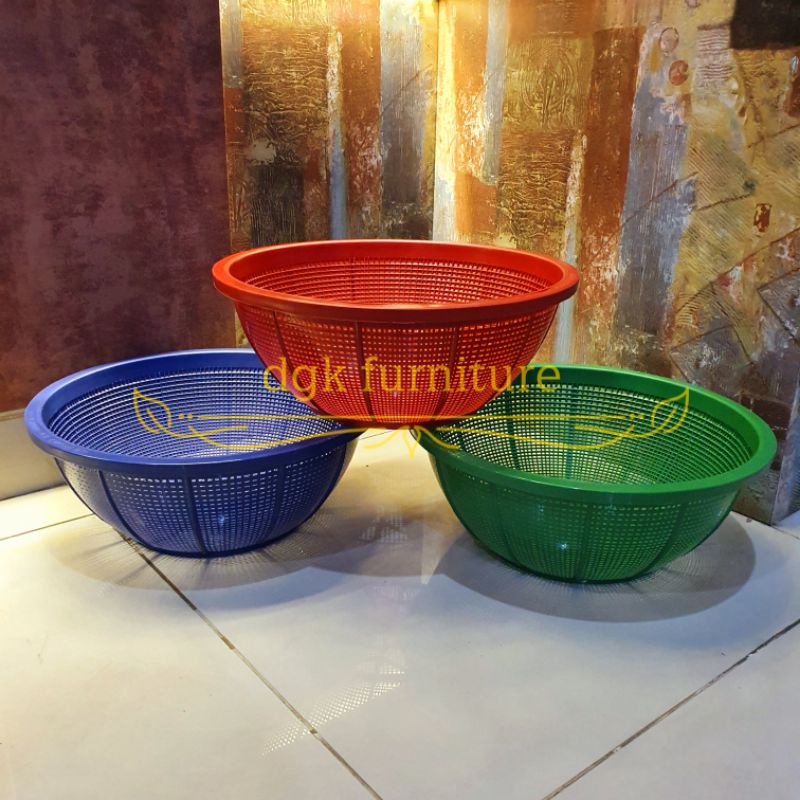Bakul Keranjang Bulat Buah Cengkeh Nasi Sayur Plastik Serbaguna Serba guna
