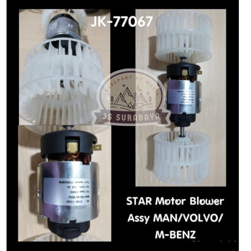 Motor Blower Ac Man Volvo Mercy Truck Alat Berat 24V