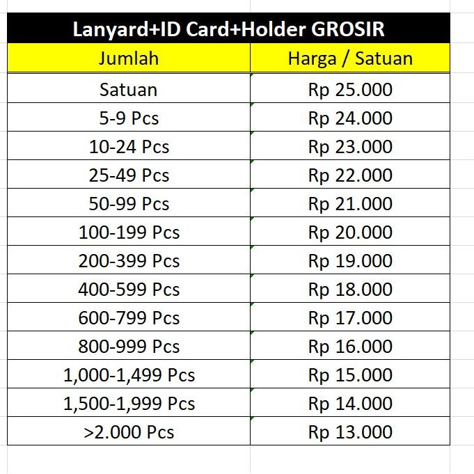 

マ Promo Cetak Lanyard Custom ID Card LENGKAP / Custom Lanyard ID Card + Frame ㆊ