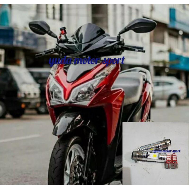 TERMURAH LAMPU LED VARIO 125 PGM FI LAMPU DEPAN LED VARIO 125 PGM FI PLUS LAMPU SENJA VARIO 125 PGM 
