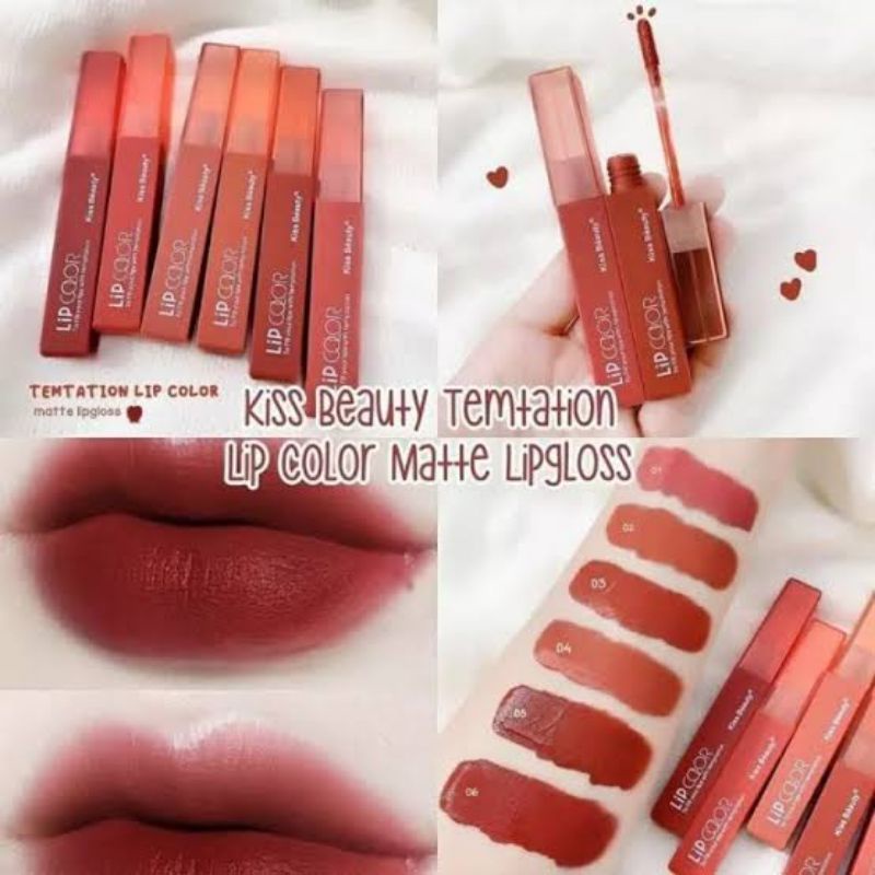 PROMO PERPCS LIP GLOSS MATTE 24JAM KISS BEAUTY HARUM BUAH SWEET FRUIT COLOR NO.70281