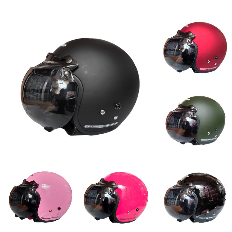 Helm Bogo Anak Junior Retro Classic Carkidss JM