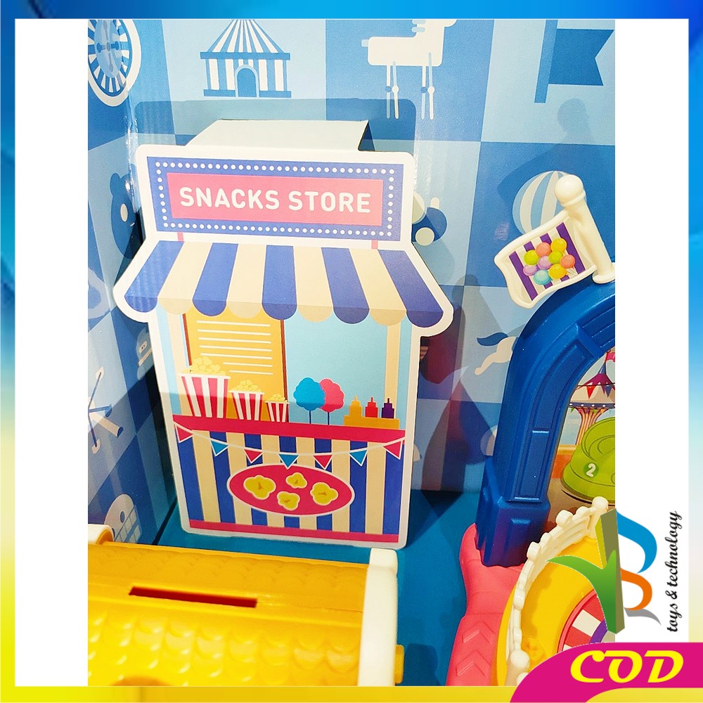 RB-M125 Mainan Anak Amusement Park Bombomcar Playset / Mainan DIY Anak / Mainan Mobil Mobilan