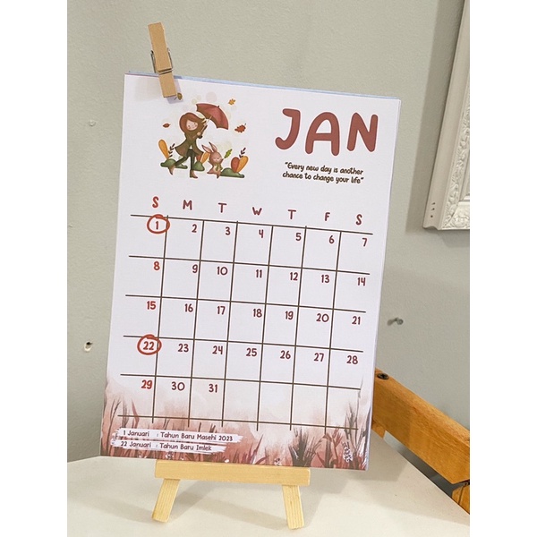 KALENDER PLANNER 2023 &quot;crafting your journey&quot; | Calender custom, kalender 2023, calender 2023