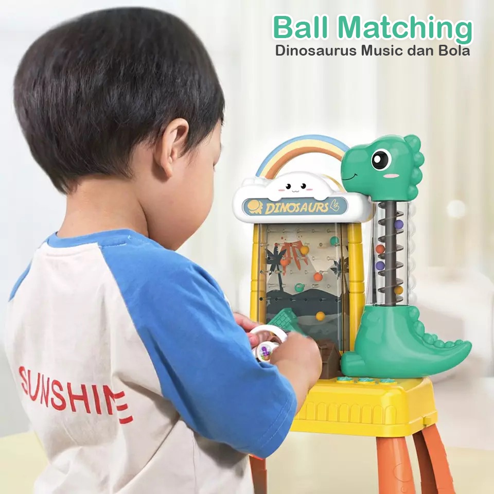 Game Consol Mainan Dinosaurus Setir Bola | Permainan Anak Matching Ball | Mainan Seru Untuk Keluarga | Kado Ulang Tahun ANak Cowok