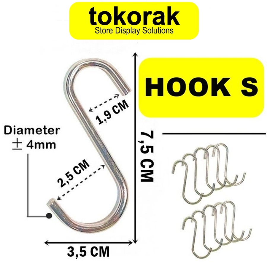 GANTUNGAN SERBAGUNA HOOK S PENGAIT CANTOLAN MODEL S