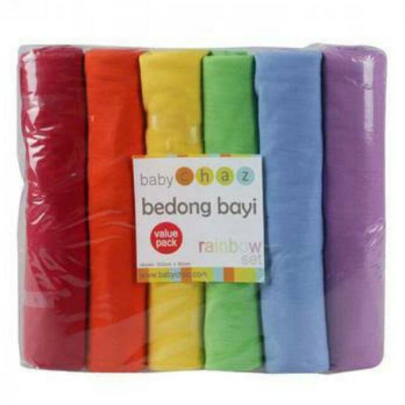 BABY CHAZ BEDONG RAINBOW SET isi 6 pcs