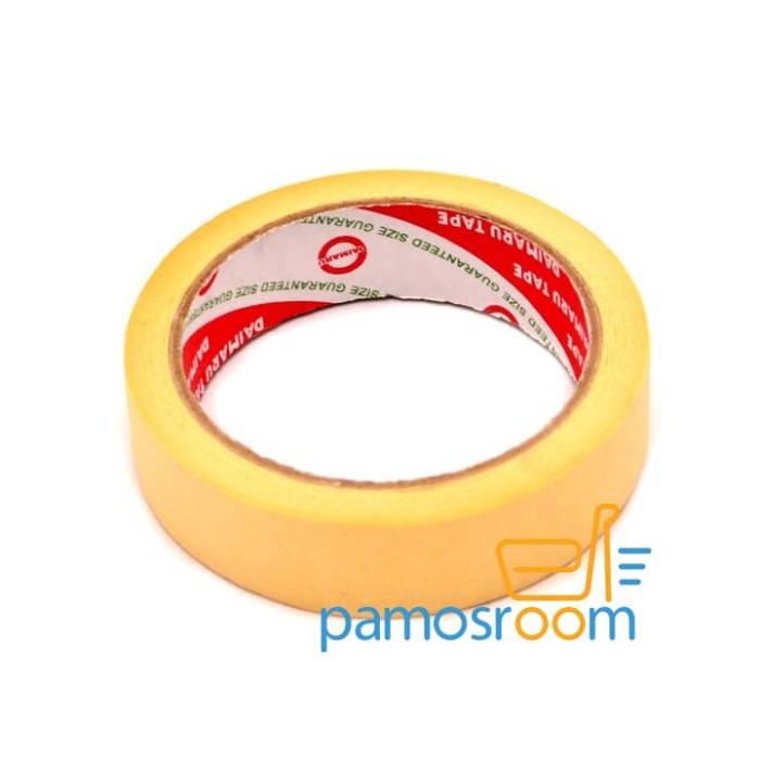 

Lakban Kertas Daimaru Masking Tape 24mm 1 Inch (1DUS ISI 96ROLL)