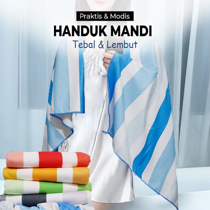 Handuk Mandi Dewasa Ukuran 70cm x 140cm Terbaru Handuk Mandi Dewasa 100% Polyester Daya Serap Tinggi Handuk Mandi Handuk Mandi Dewasa Praktis &amp; Modis | H1