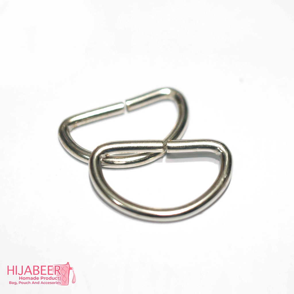 Ring D Nikel 1,5cm 2mm Aksesoris Tas DIY /20pcs
