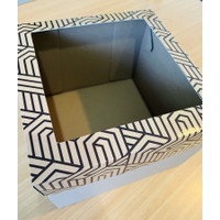 

3pcs dus warna motif design mozaik kotak 25x25 roti kue tart roti bolu kukus chiffon chesee brownies cokelat hadiah ulang tahun