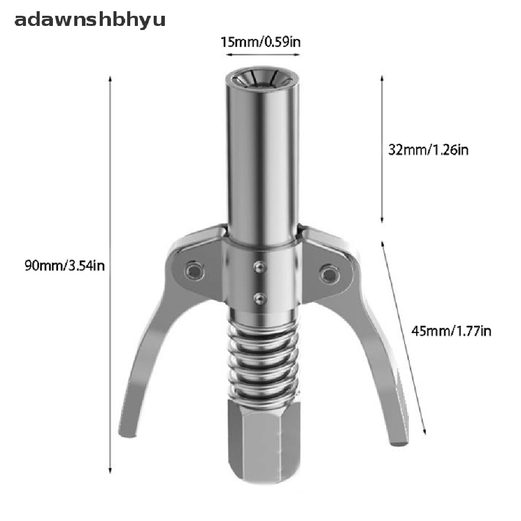 Adawnshbhyu Grease Tool Coupler Heavy-Duty Quick Lock and Release Double Handle ID