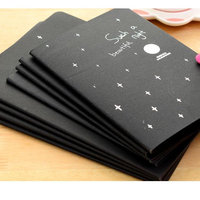 Hot Item.. BUKU HITAM / Black Paper / Buku Kertas Hitam Polos / Black Scrap Book Hitam / Notes DIY H