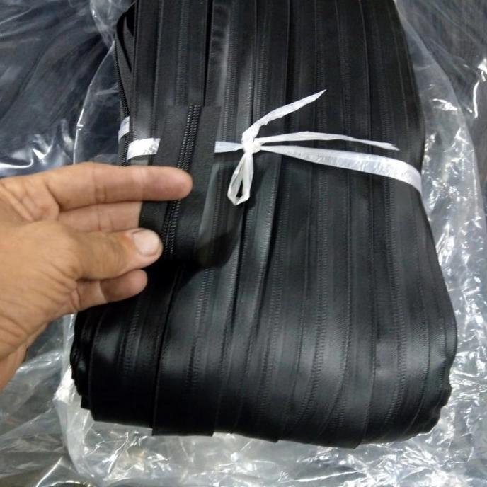 

[BISA COD] Resleting WATERPROOF no.5 hitam (1 roll @ 100 yard).