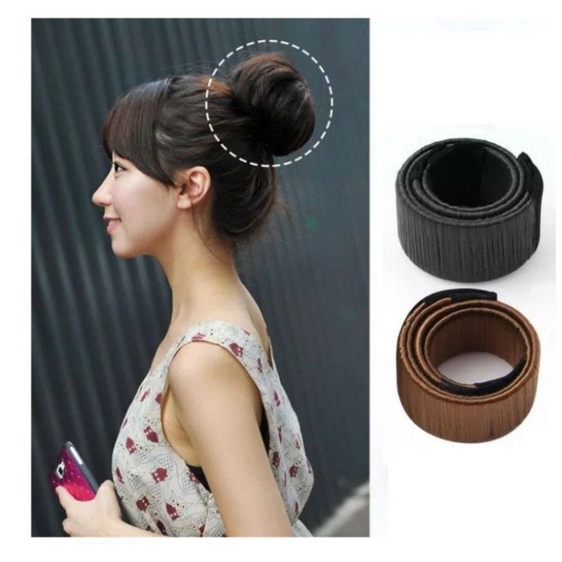 HAIR BUN MAKER IKAT RAMBUT KOREA MAGIC AKSESORIES SANGGGUL MODEREN ANTI RIBET CEPOL RAMBUT IKAT DONAT AKSESORIS PESTA IMPORT