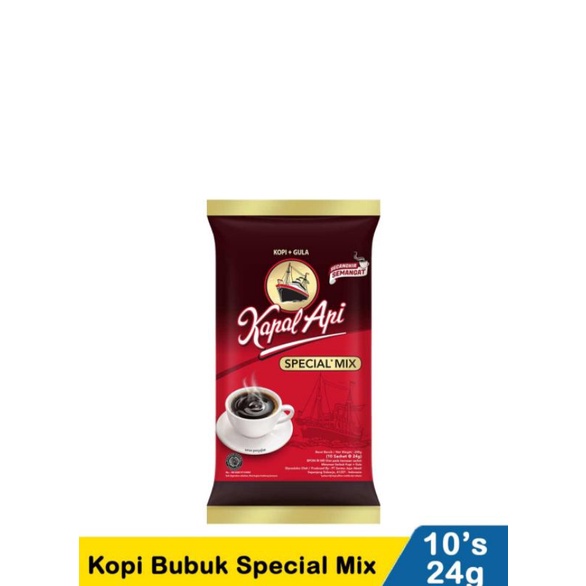 

Kopi Kapal Api Spesial Mix 24gr Renceng Isi 10 pcs