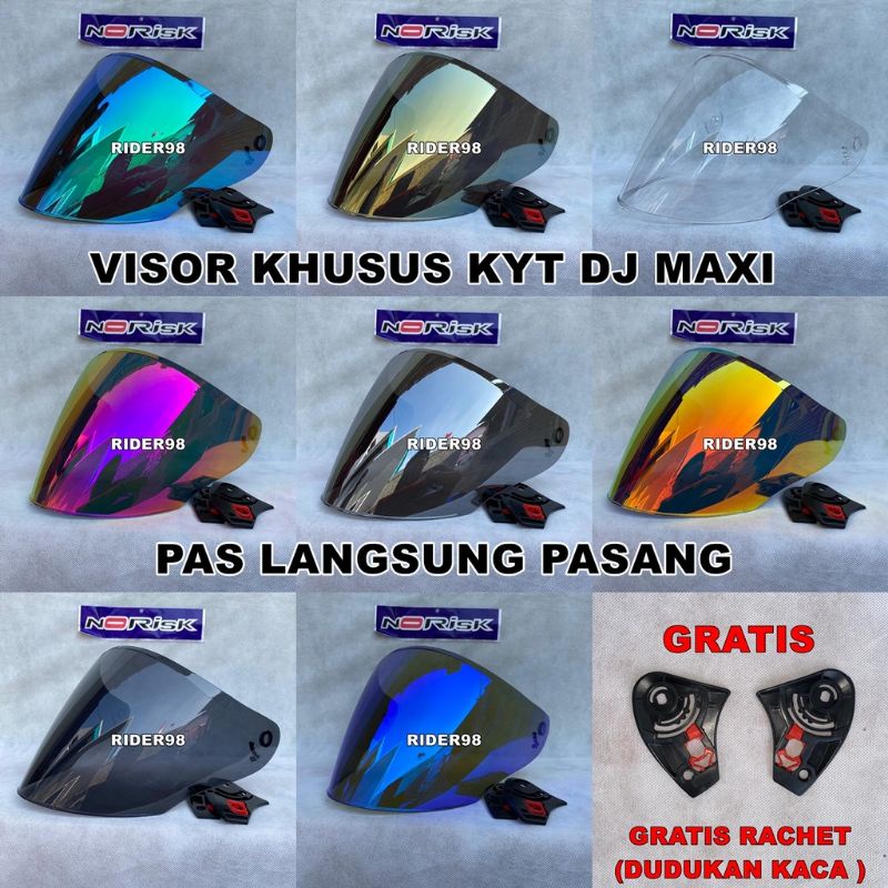 Kaca visor iridium  kyt venom open KYT dj maru Ink centro KYT galaxy / kyt galaxy flat r / flat viso