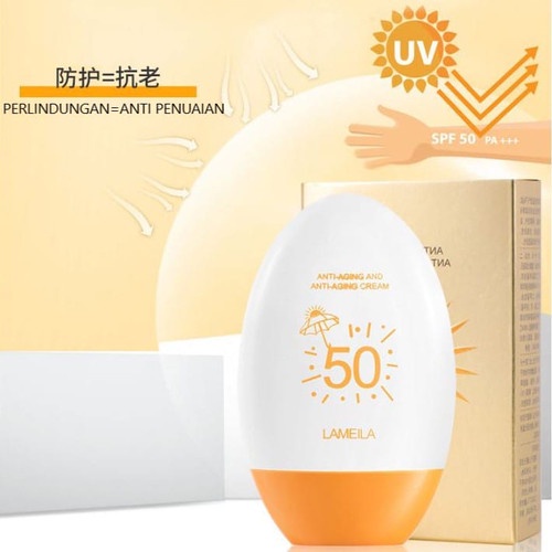 Lameila 3053 Sunblock Wajah dan Badan Suncreen Spf 50 Pa+++ Anti -AGING AND ANTI-AGING CREAM