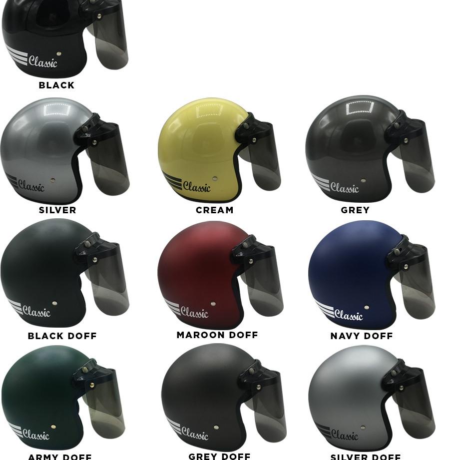 Grosir Surprise Helm Bogo Classic / Helm Retro Dewasa SNI