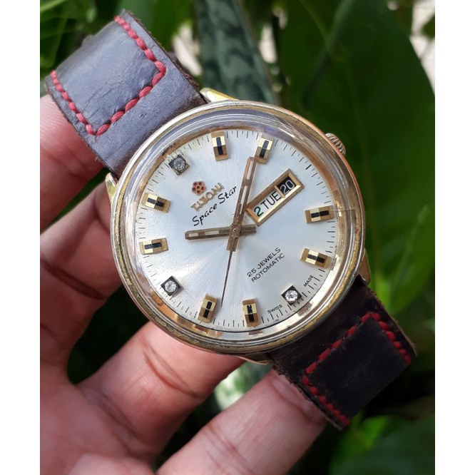 Jam Tangan Titoni Space Star 939 Automatic Original White Gold Dial