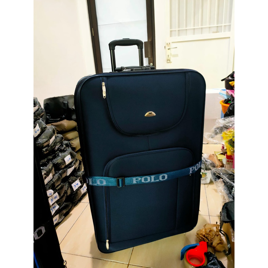 KOPER POLO TWIN KOPER CABIN KAIN TRAVELBAG TROLLY RODA ORIGINAL IMPORT BAGASI BUKAN CABIN