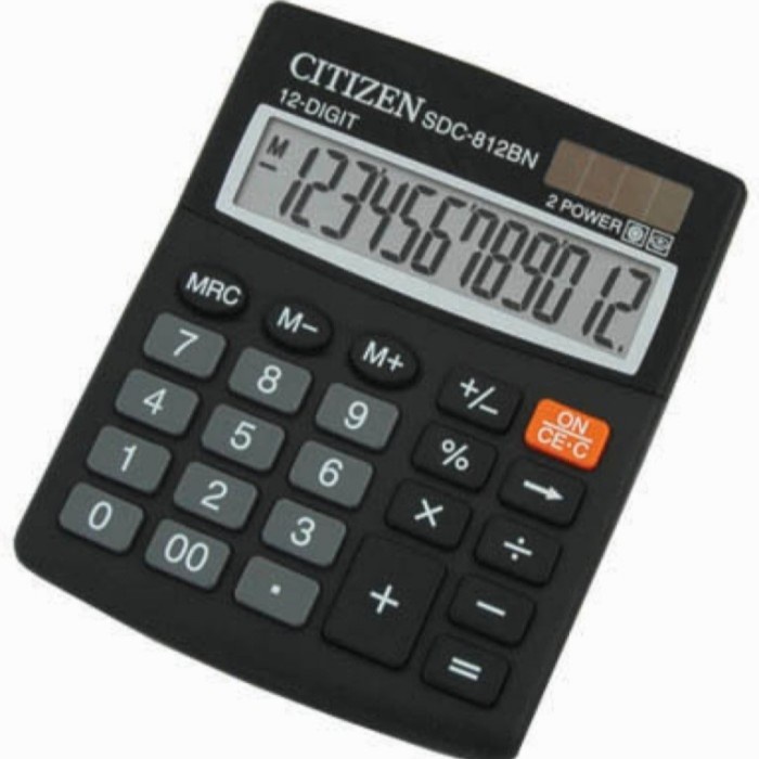 

TERPERCAYA kalkulator citizen sdc 812 original