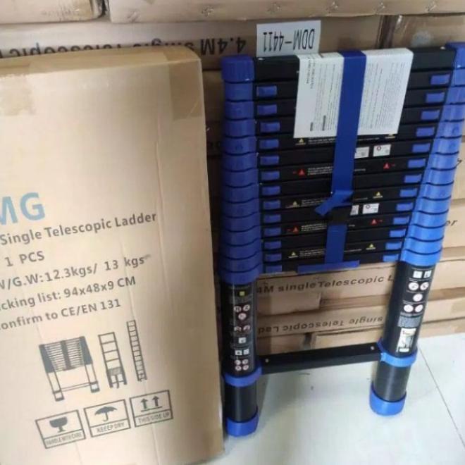 Tangga Teleskopik 4.4 Meter Amg Warna Biru