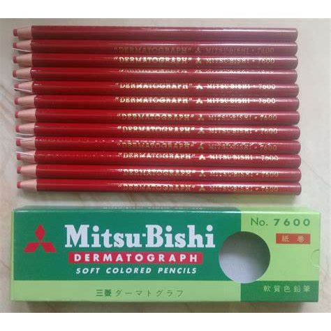 

Pensil Kaca Dermatograph 7600 MITSU-BISHI Merah [1 Pcs]