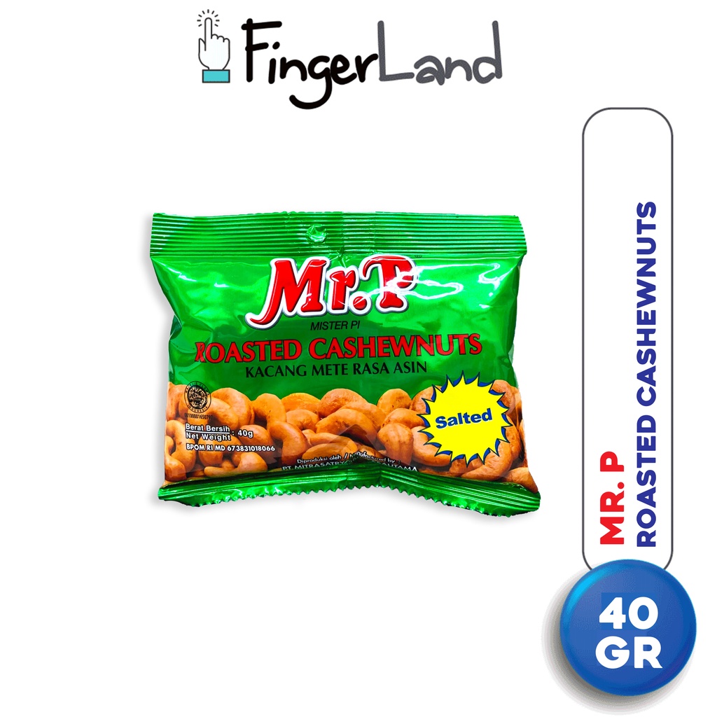 

MR.P Salted Cashew Nuts 40 Gr Kacang Mete Asin