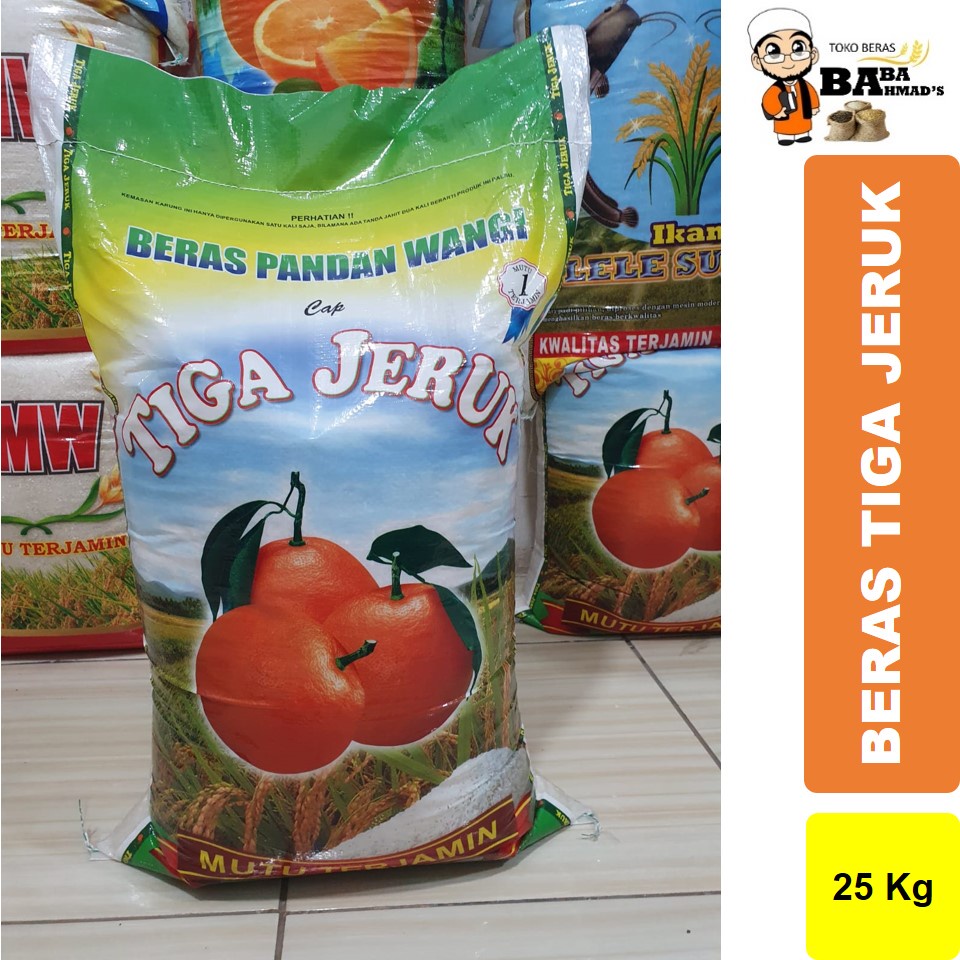 

Beras TIGA JERUK Pandan Wangi - 25KG