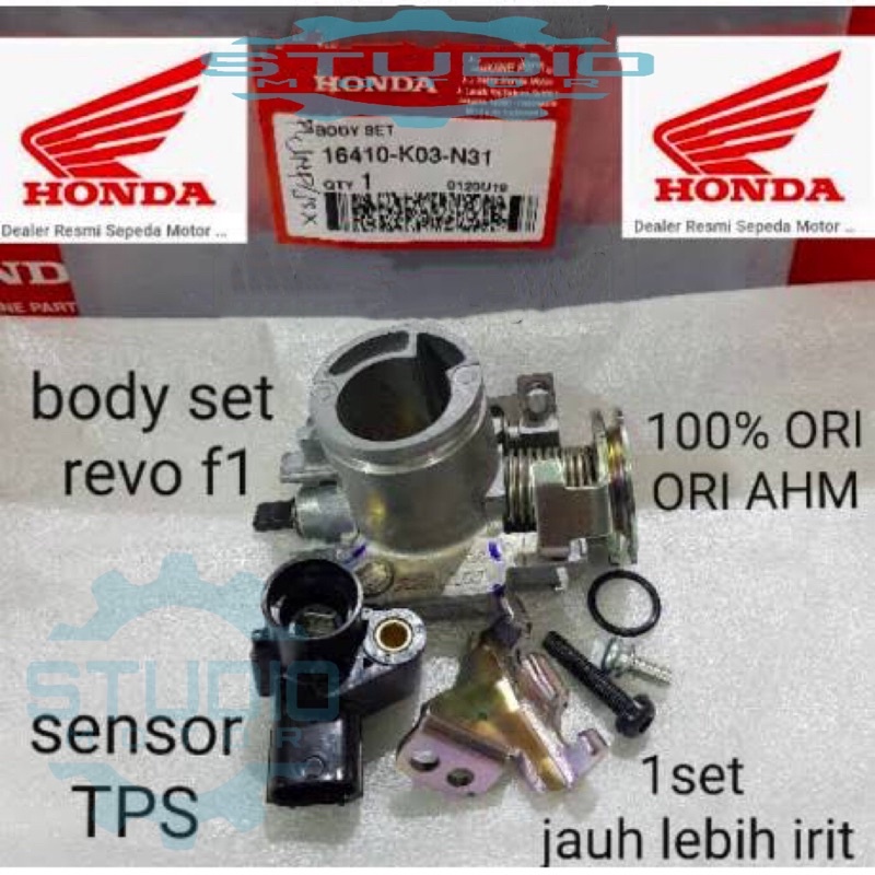 16410K03N31 Throttle Body Set PLUS Sensor Tps  Revo FI Original AHM