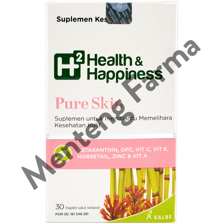 H2 Pure Skin 30 Kaplet - Suplemen Kesehatan Kulit Berjerawat