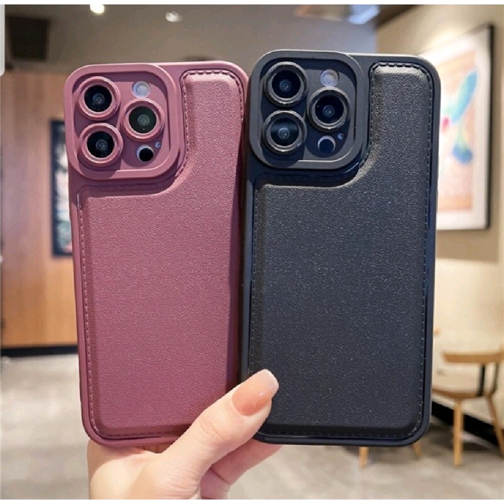 CASE OPPO A52 A54 4G A55 4G || SOFTCASE LEATHER PRO OPPO A52 A54 4G A55 4G - BD