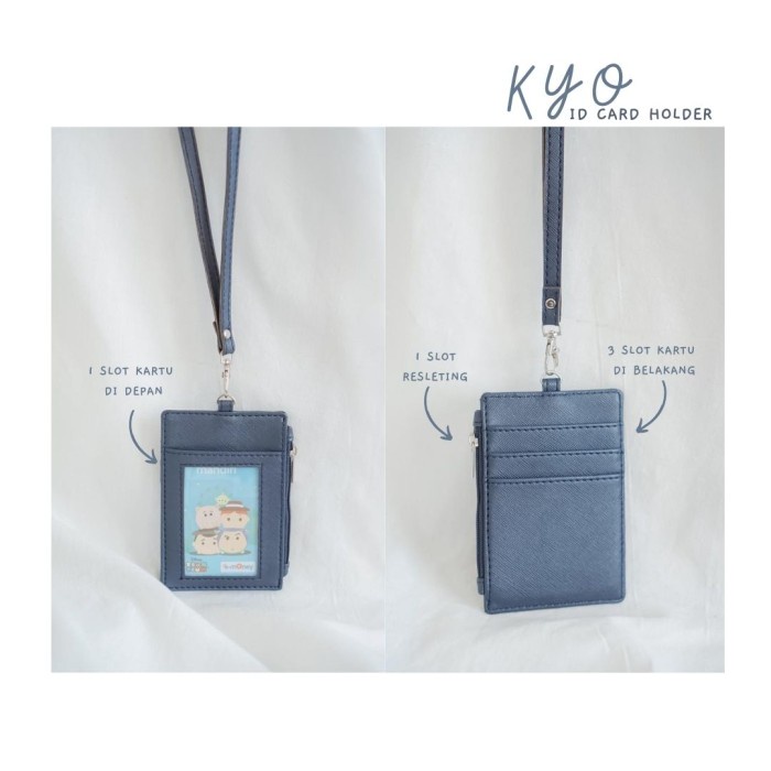 

TERBARU ID CARD HOLDER NAME TAG / LANYARD GANTUNGAN / DOMPET KARTU KULIT - KYO Code 1190