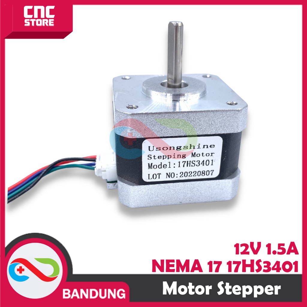 NEMA 17 17HS3401 STEPPER MOTOR 42-34MM 12V 1.3A PLUS KABEL