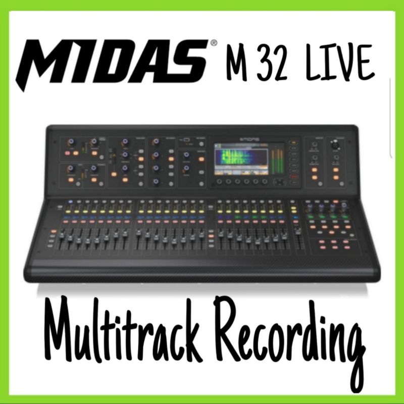 Midas M 32 Live Digital Mixer performance and studio recording digital