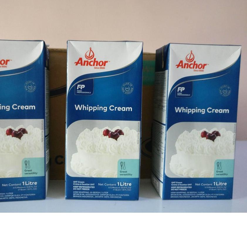 

GRATIS ONGKIR✅ANCHOR Whipping Whip Cream Krim Kue Topping Tiramisu etc 1 L Liter|RA9
