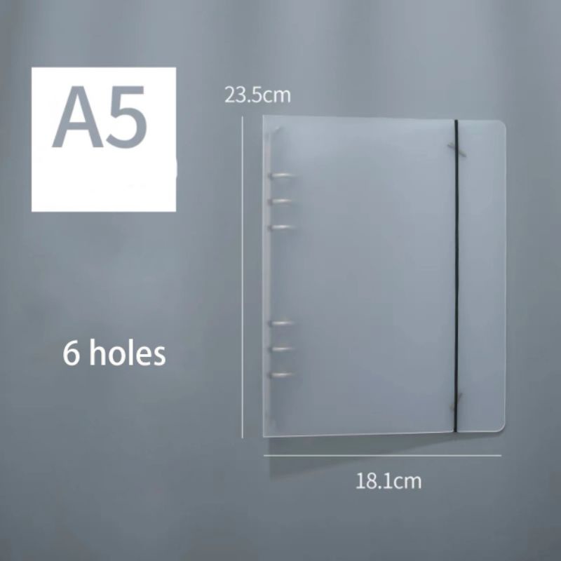 

PHANTACI Cover Binder Polos A5 6 Ring 23.5cm x 18.1cm Muji Style