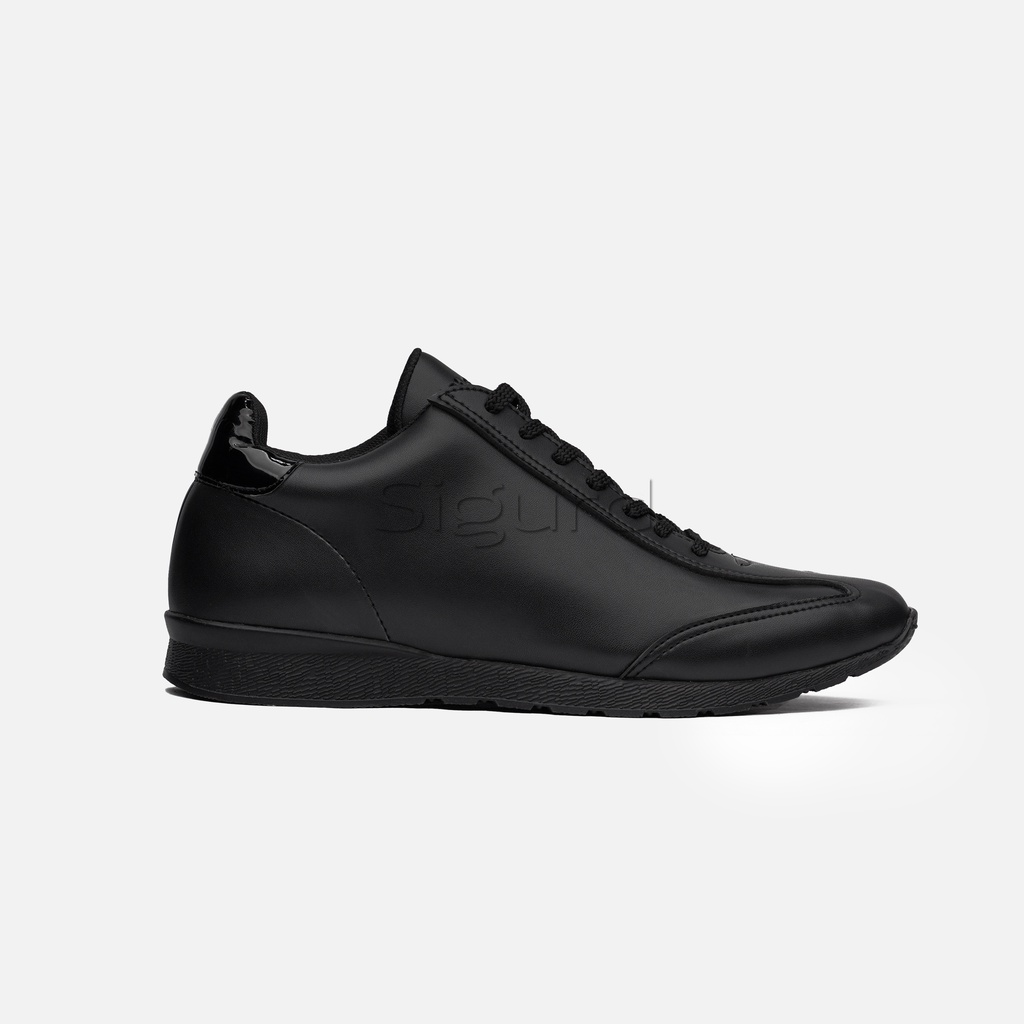 Sigurd - Baldur Sepatu Sneakers Pria Hitam Polos Sepatu Sneakers Kulit Pria Sepatu Pria Casual Sneak