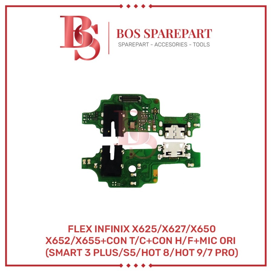 FLEXIBEL INFINIX X625 / X627+CONNECTOR CHARGER+CONNECTOR HANDSREE+MIC