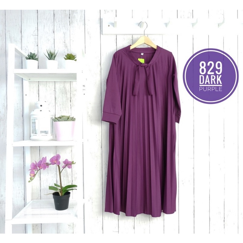 Gamis plisket anak Dress plisket anak Bahan super adem