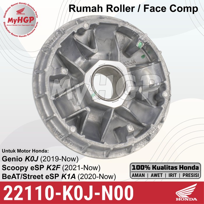 22110K0JN00 - Face Comp - Rumah Roller BeAT Genio Scoopy 22110-K0J-N00 22110 K0J N00 Feskom Roler Lo