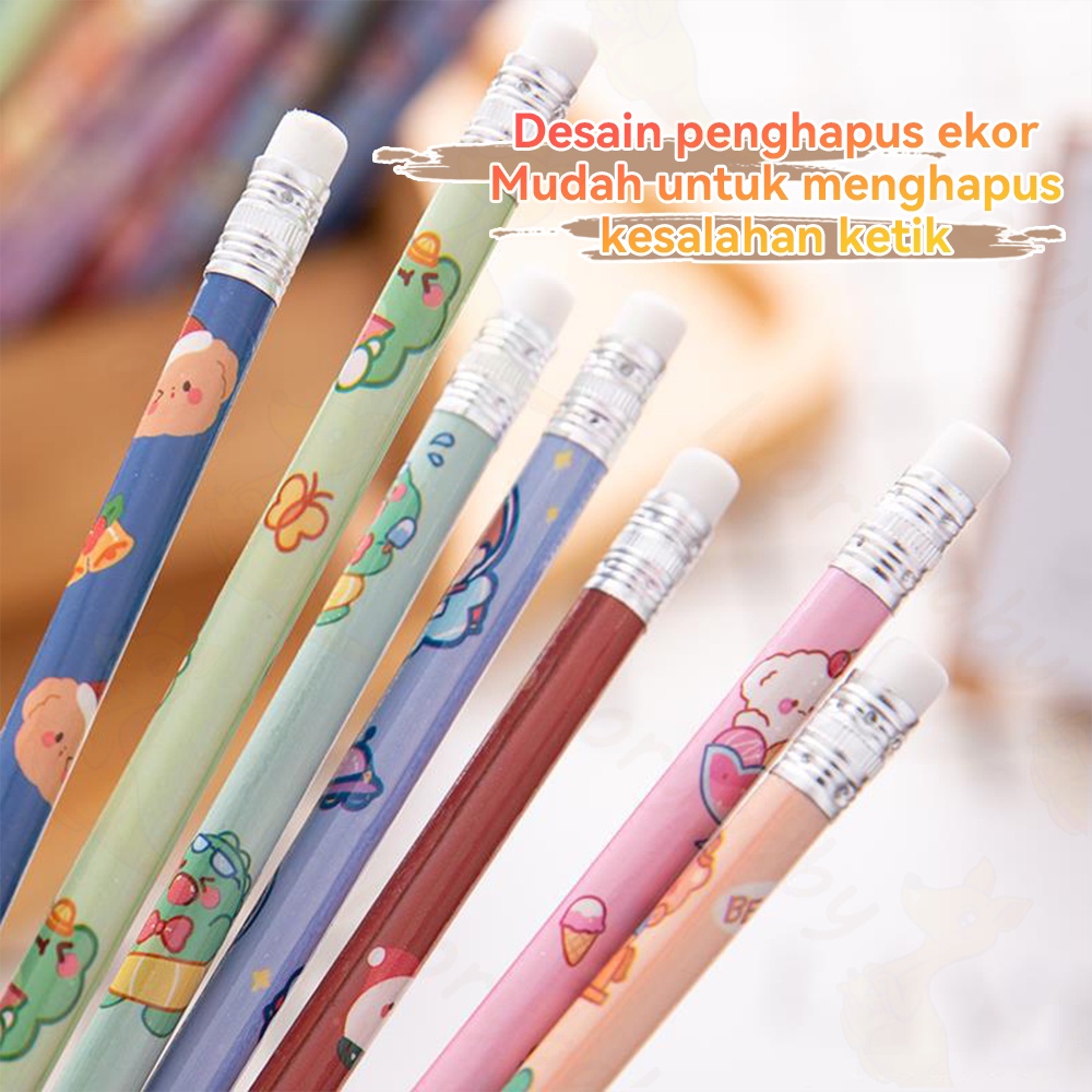 Ivorybaby Pensil set Alat tulis pensil 6pcs Alat tulis sekolah import