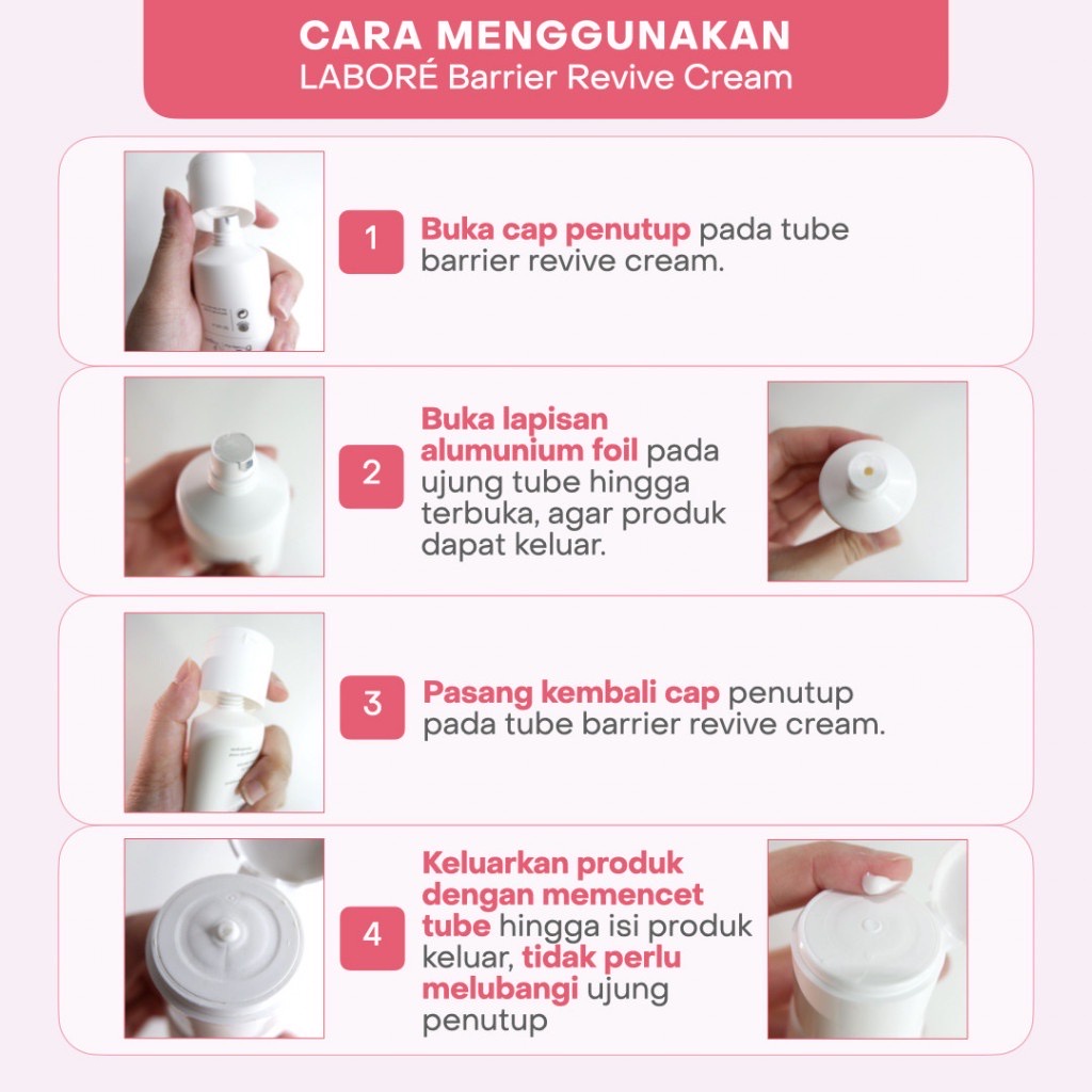 LABORE BiomeRepair Barrier Revive Cream Indonesia / Pelembab Wajah 10ml 50ml /Regain Hydration &amp; Support Skin Barrier Instant Comfort For Sensitive Skin Reaction / Care Kulit Sensitif / Skincare Face Wash Toner Serum Day Night Moisturizer Mask Sunscreen